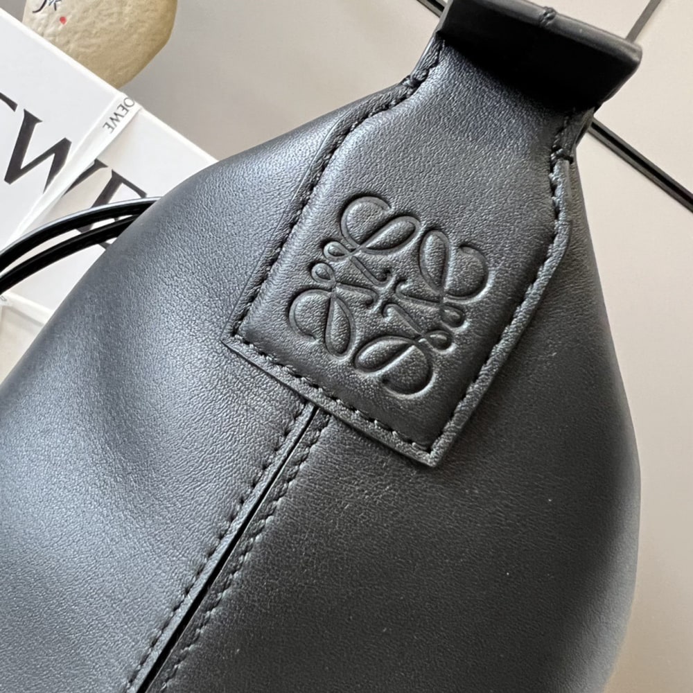 L0ew* Cubi Crossbody bag in S*pple smooth calfskin and jacquard (HIGH-END GRADE)