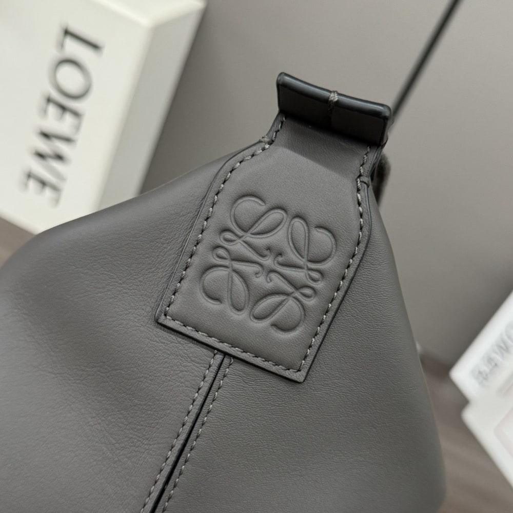 L0ew* Cubi Crossbody bag in S*pple smooth calfskin and jacquard (HIGH-END GRADE)