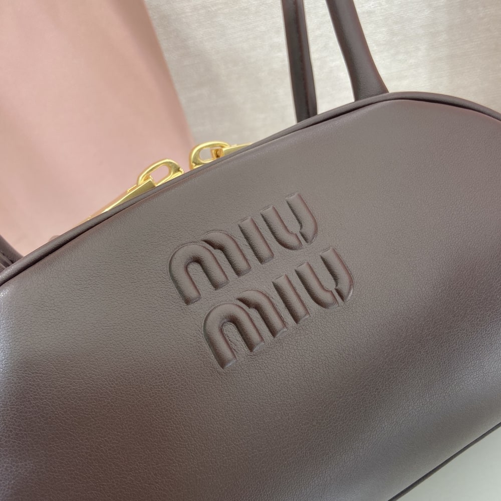 M1um1u Small Beau leather top-handle bag(HIGH-END GRADE)