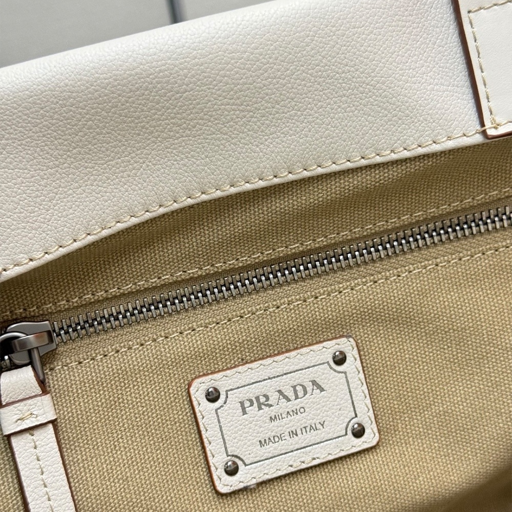 Pra*a Route medium leather tote bag(HIGH-END GRADE)