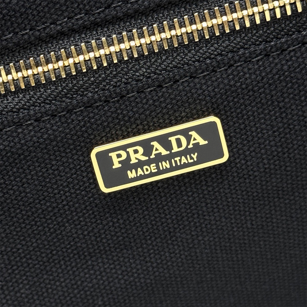 Pra*a Jardiniere large cotton canvas handbag(HIGH-END GRADE)