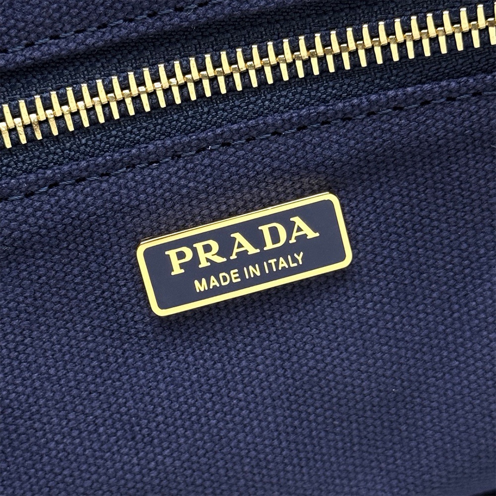 Pra*a Jardiniere small cotton canvas bag(HIGH-END GRADE)