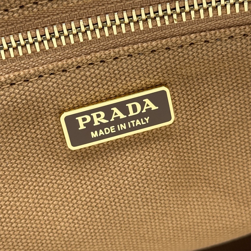 Pra*a Jardiniere small cotton canvas bag(HIGH-END GRADE)