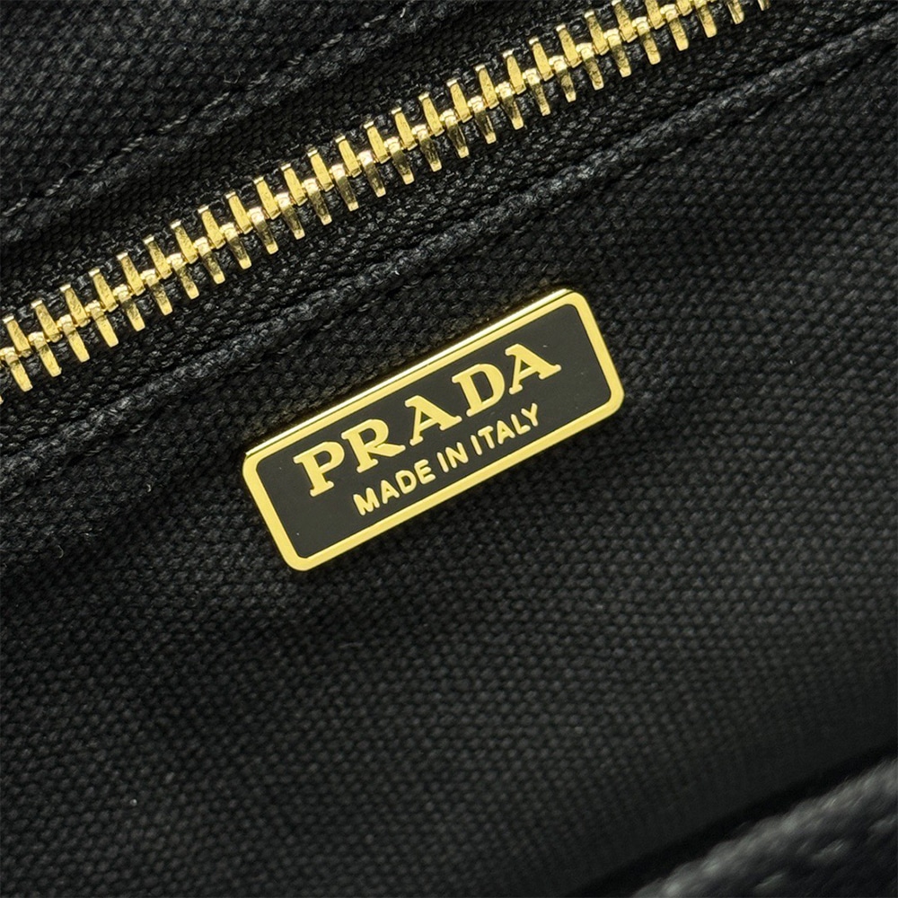 Pra*a Jardiniere mini cotton canvas handbag(HIGH-END GRADE)