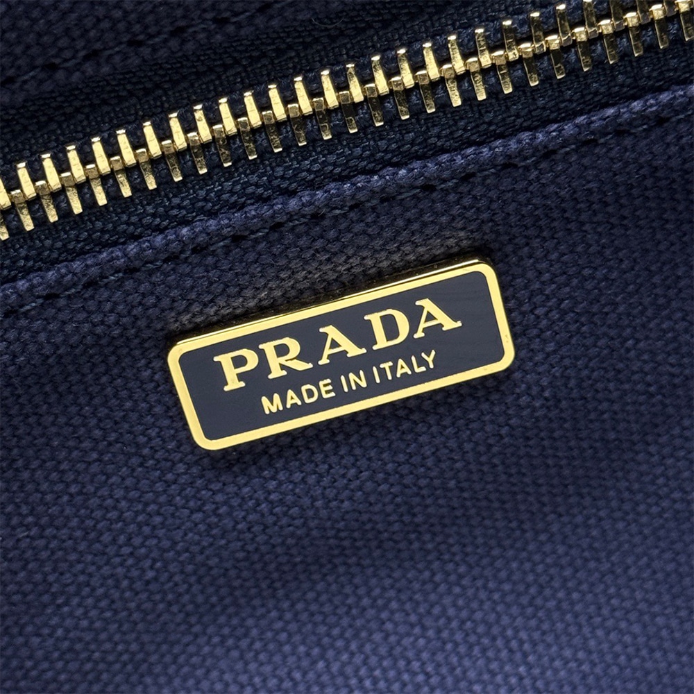 Pra*a Jardiniere mini cotton canvas handbag(HIGH-END GRADE)