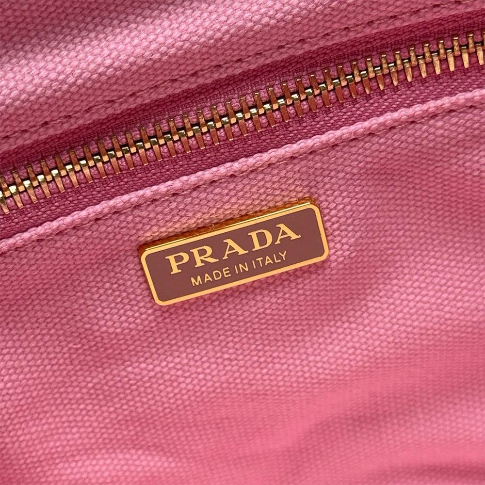 Pra*a Jardiniere mini cotton canvas handbag(HIGH-END GRADE)