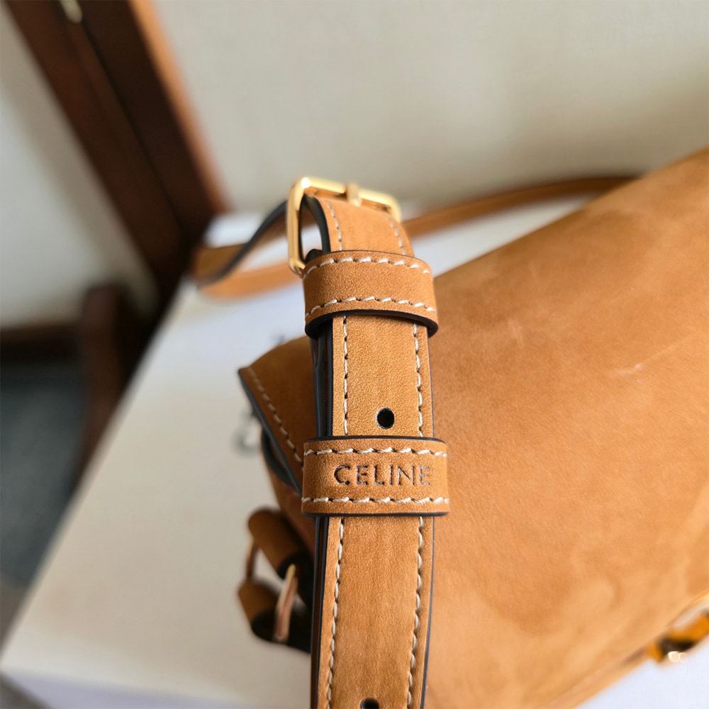 Ce1i*e TEEN TRIOMPHE BAG IN NUBUCK CALFSKIN(HIGH-END GRADE)