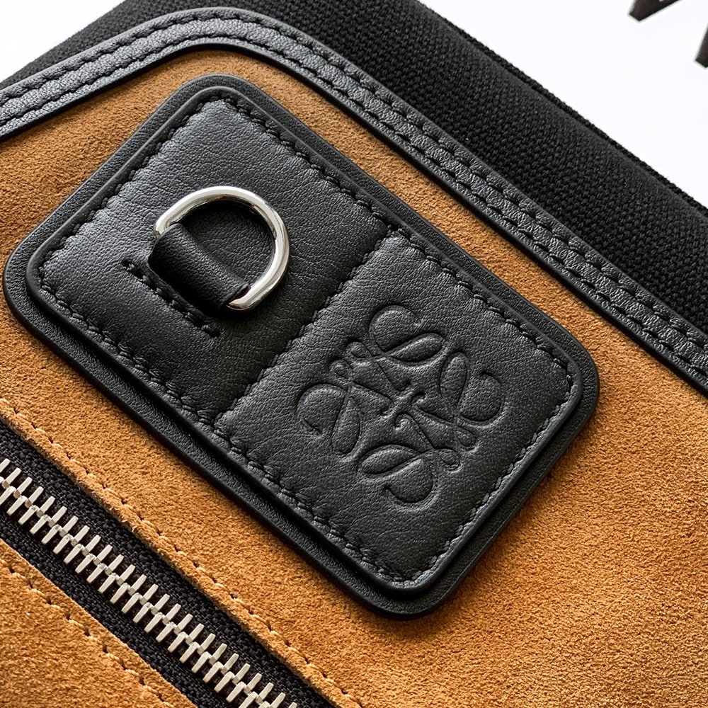 L0ew* Mini Flex messenger in canvas and suede (HIGH-END GRADE)