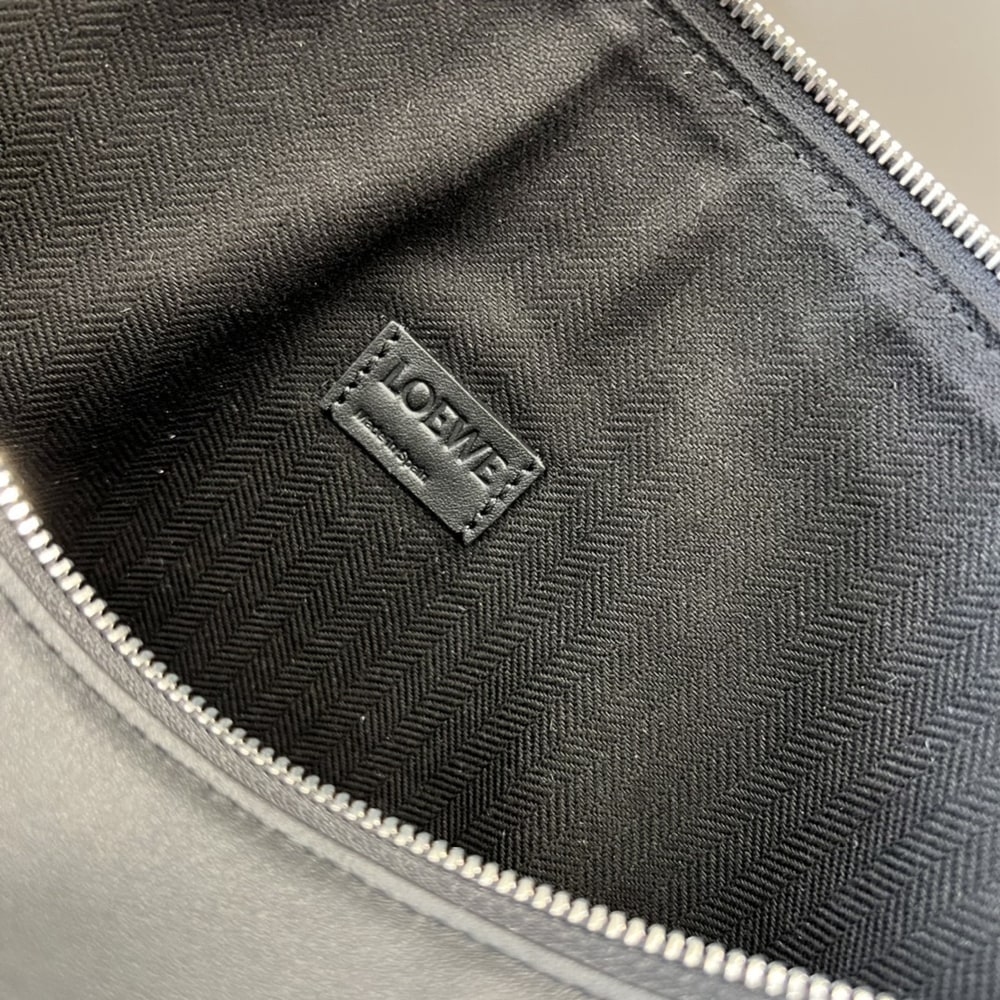 L0ew* Cubi Crossbody bag in S*pple smooth calfskin and jacquard (HIGH-END GRADE)