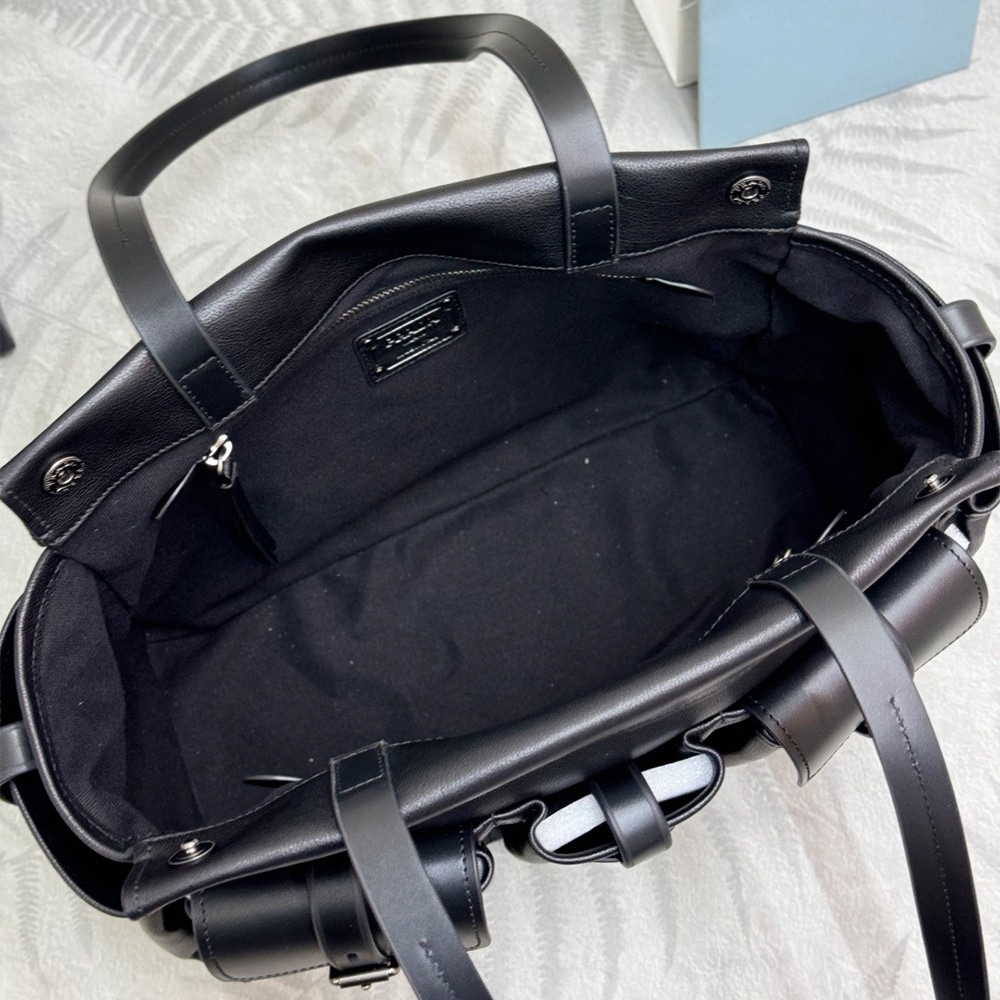 Pra*a Route large leather tote bag(HIGH-END GRADE)