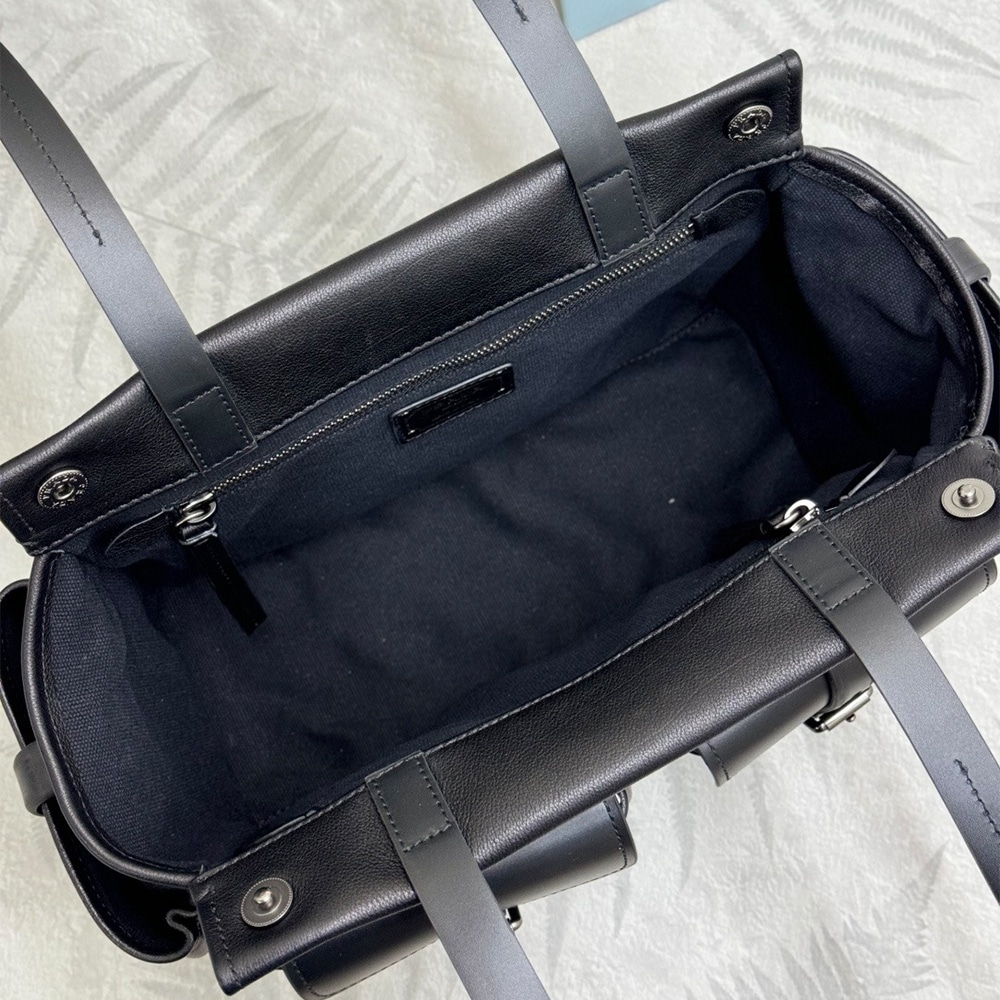Pra*a Route medium leather tote bag(HIGH-END GRADE)