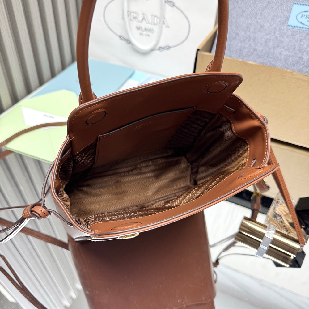 Pra*a Carry mini leather handbag(HIGH-END GRADE)