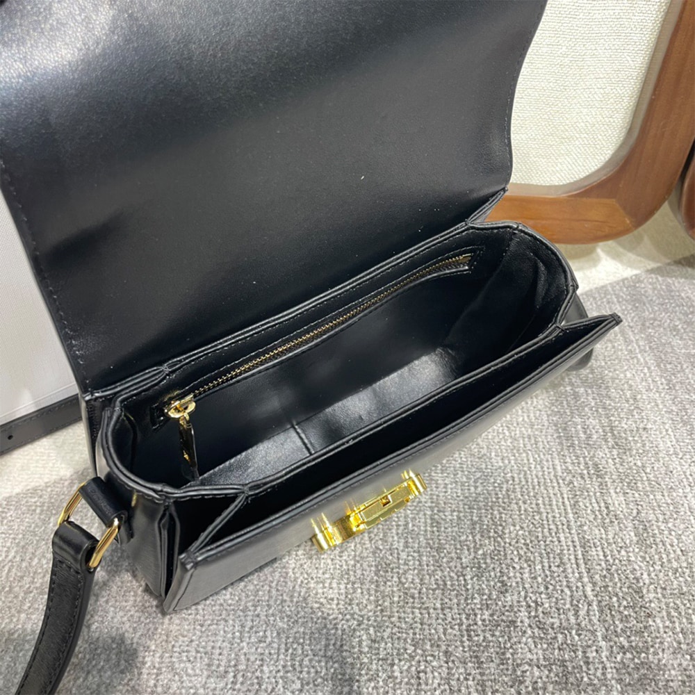 Ce1i*e TEEN TRIOMPHE BAG IN shiny calfskin(HIGH-END GRADE)