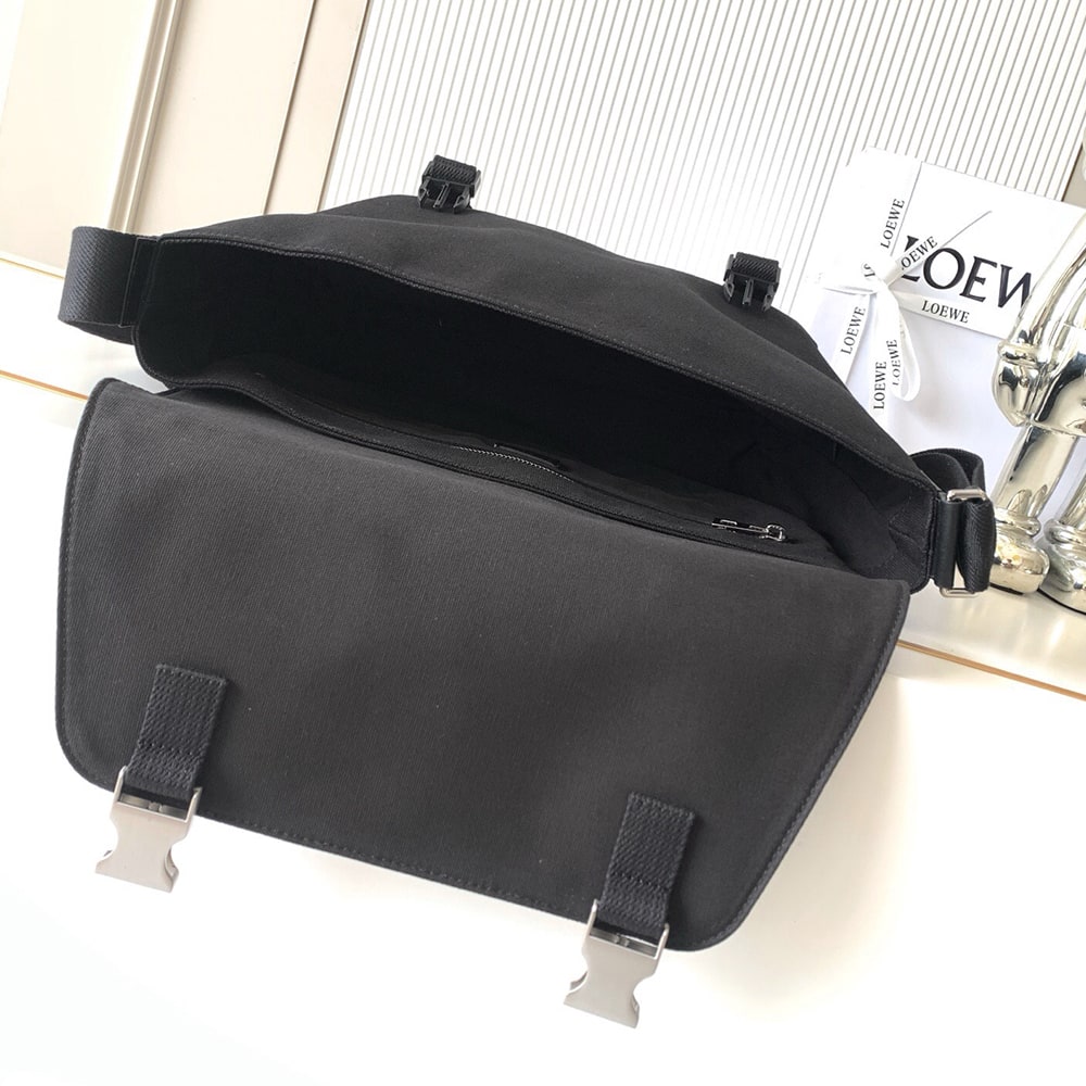 L0ew* Medium Flex messenger in canvas and suede (HIGH-END GRADE)