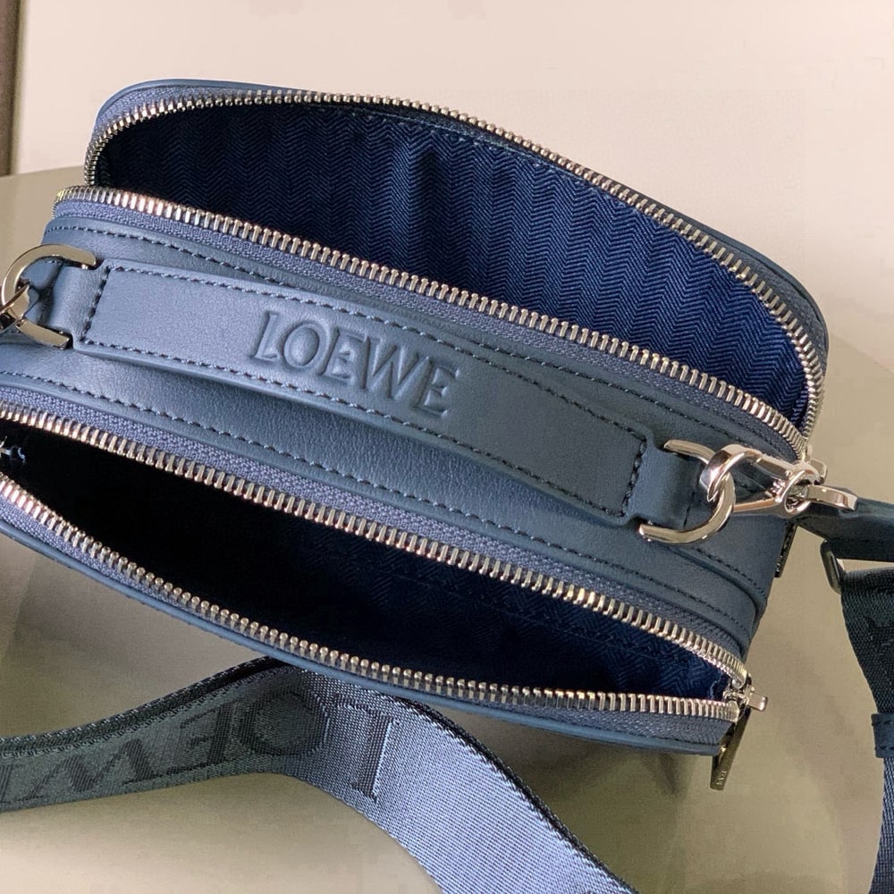 L0ew* Mini crossbody camera bag in satin calfskin (HIGH-END GRADE)