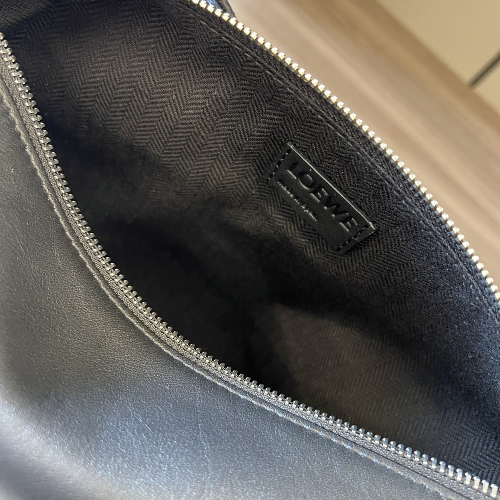 L0ew* Small Cubi crossbody bag in S*pple smooth calfskin and jacquard (HIGH-END GRADE)