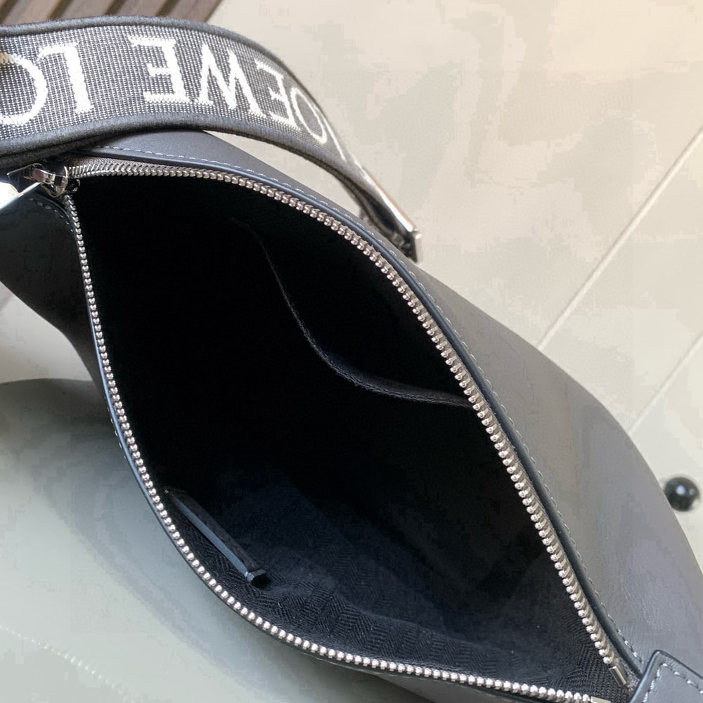 L0ew* Small Cubi crossbody bag in S*pple smooth calfskin and jacquard (HIGH-END GRADE)