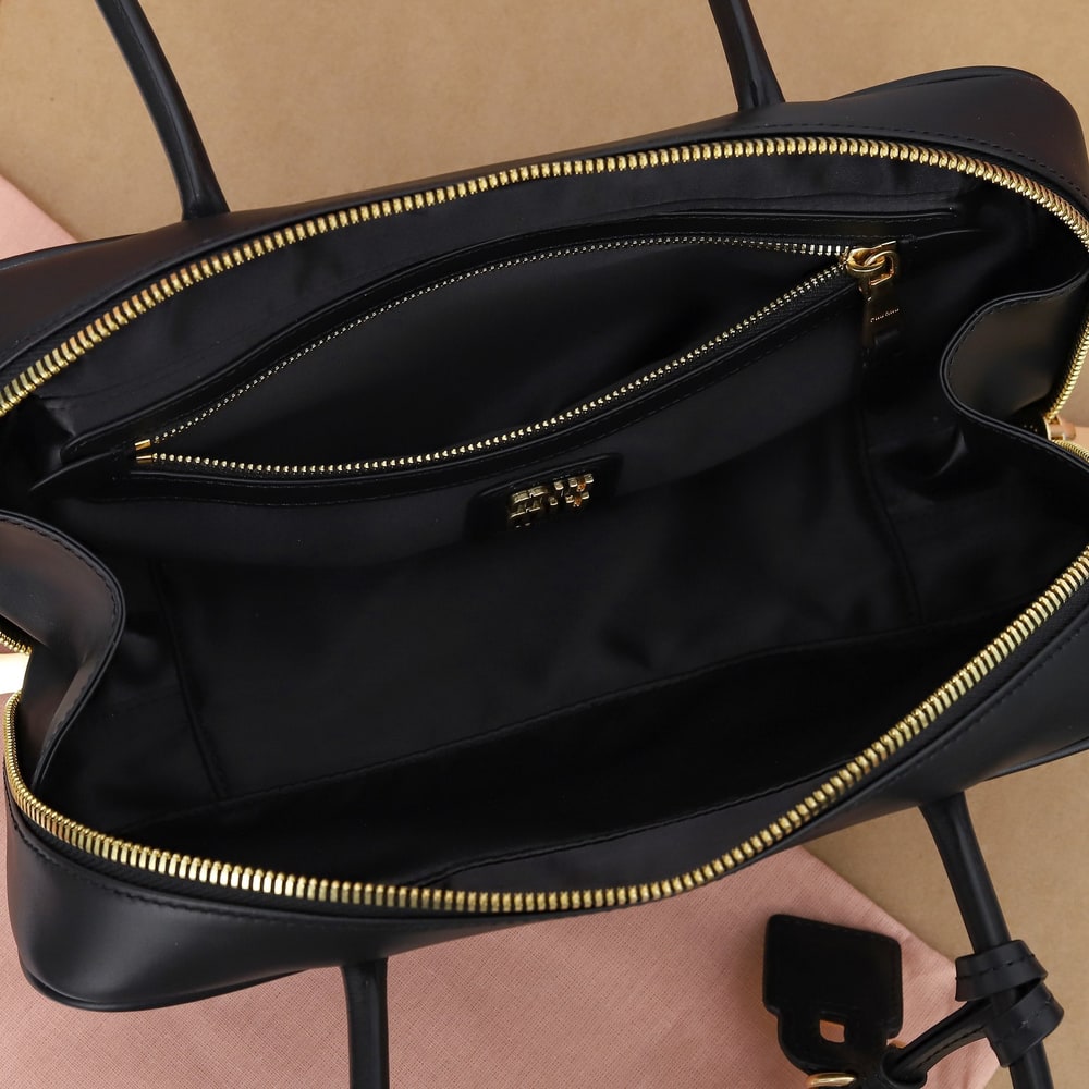 M1um1u Small Beau leather top-handle bag(HIGH-END GRADE)