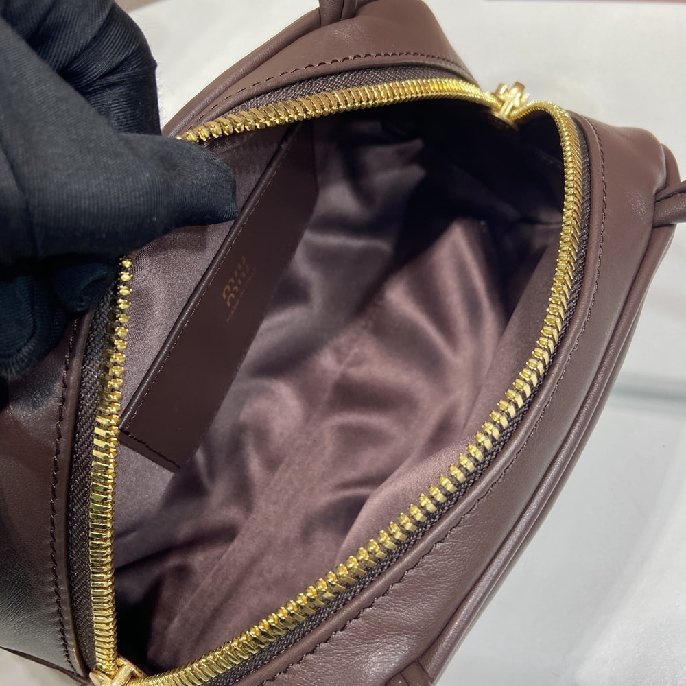 M1um1u Small Beau leather top-handle bag(HIGH-END GRADE)