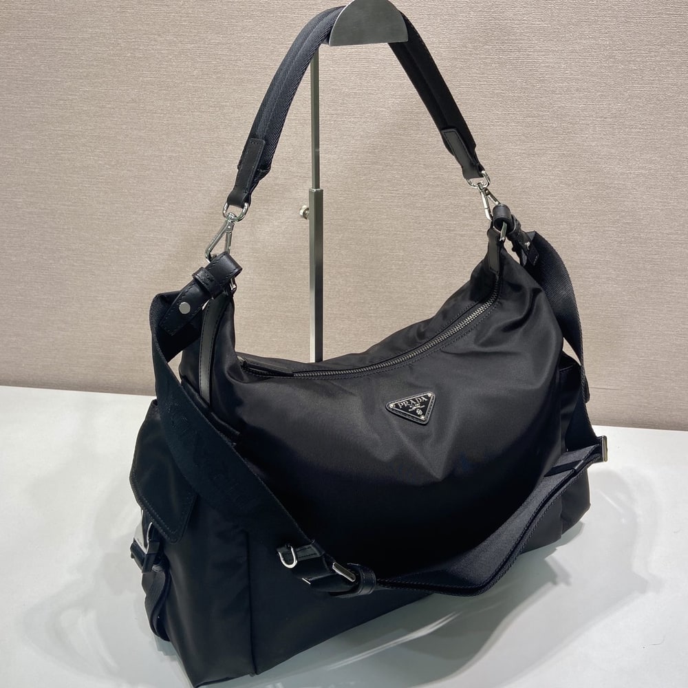 Pra*a Explore Re-Nylon and leather bag(HIGH-END GRADE)