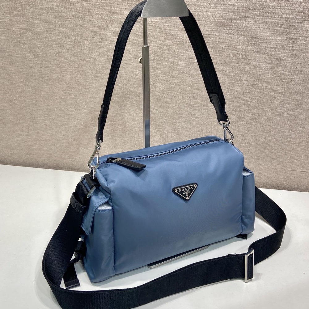 Pra*a Explore Re-Nylon and leather bag(HIGH-END GRADE)