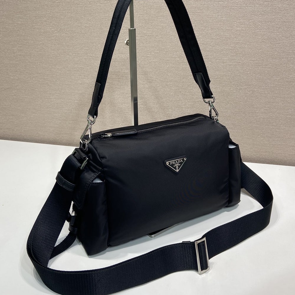 Pra*a Explore Re-Nylon and leather bag(HIGH-END GRADE)