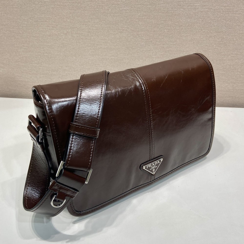 Pra*a Leather shoulder bag(HIGH-END GRADE)
