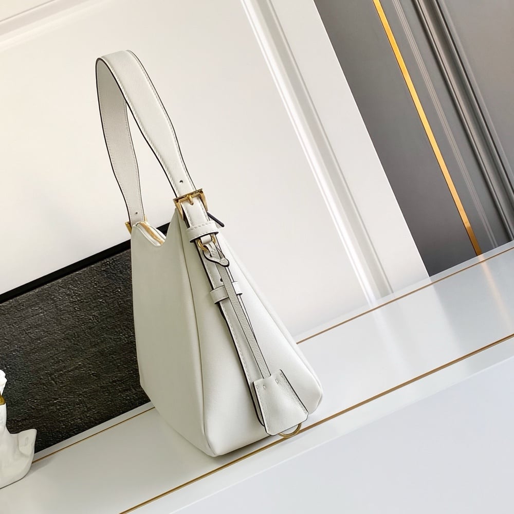 Pra*a Aimee large leather shoulder bag(HIGH-END GRADE)