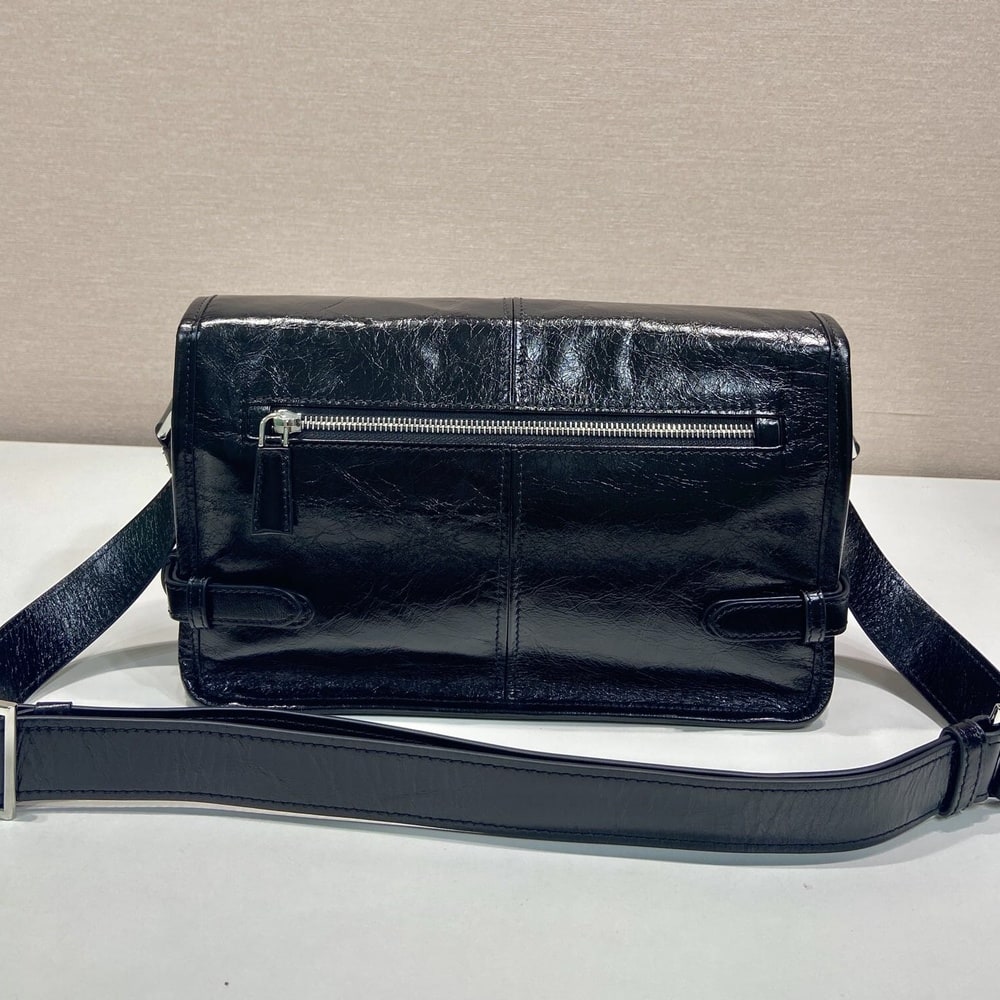 Pra*a Leather shoulder bag(HIGH-END GRADE)