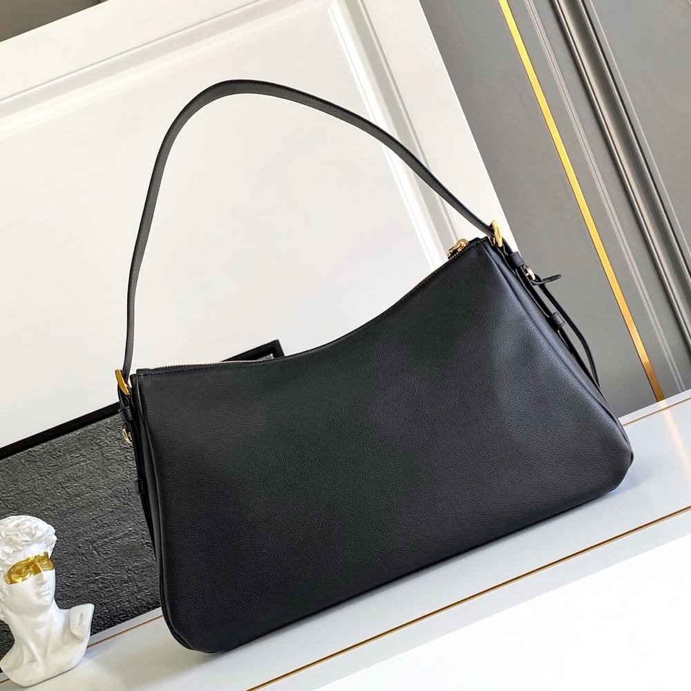 Pra*a Aimee large leather shoulder bag(HIGH-END GRADE)