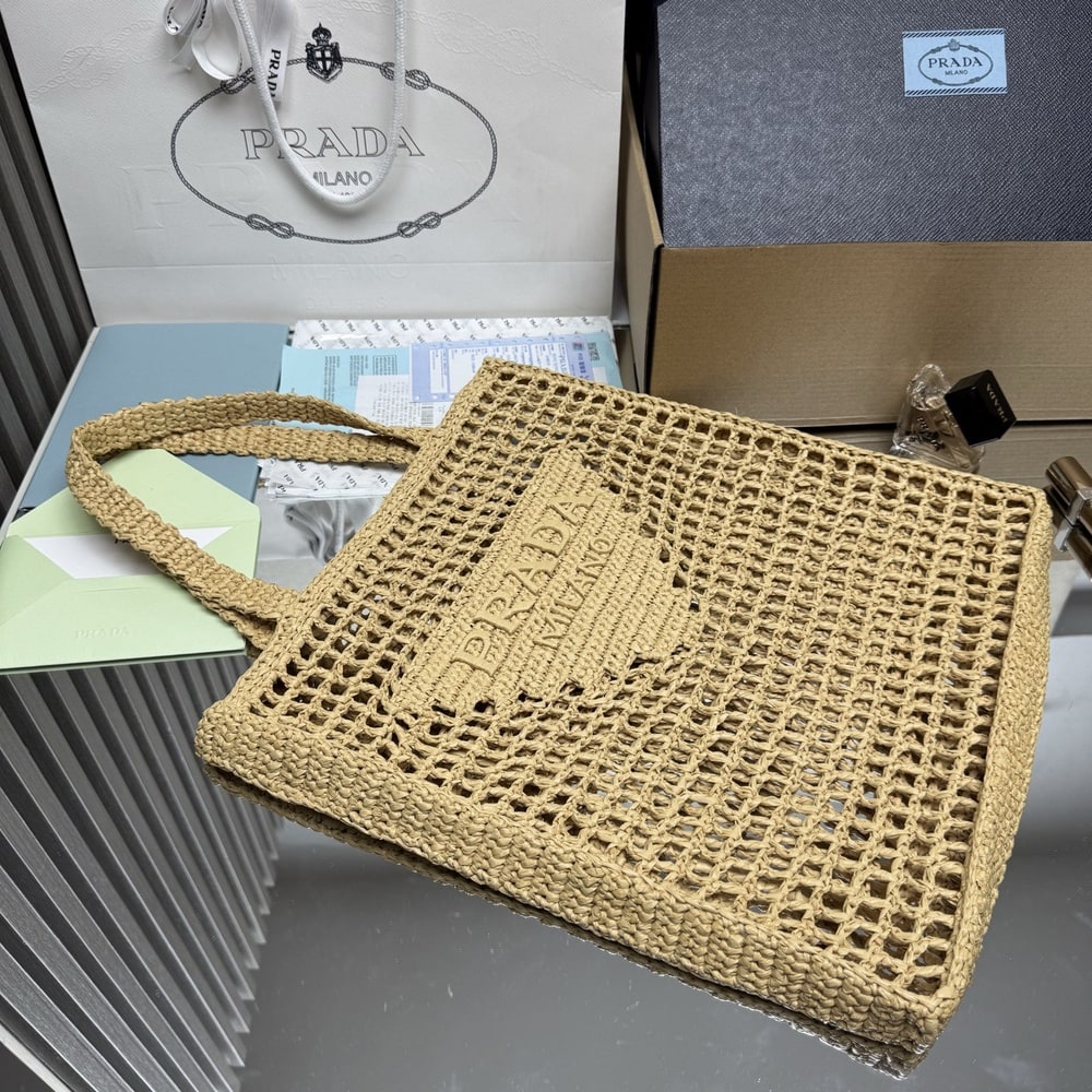 Pra*a Crochet tote bag(HIGH-END GRADE)