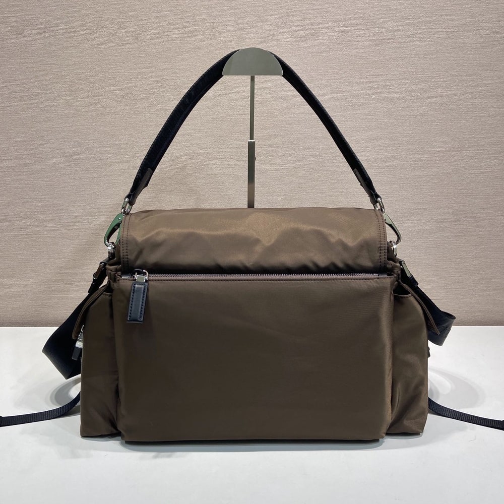 Pra*a Explore Re-Nylon and leather bag(HIGH-END GRADE)
