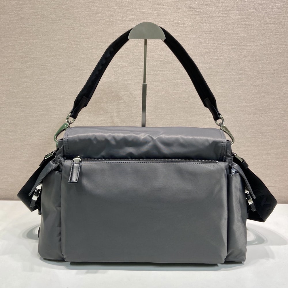 Pra*a Explore Re-Nylon and leather bag(HIGH-END GRADE)