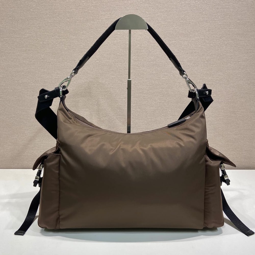 Pra*a Explore Re-Nylon and leather bag(HIGH-END GRADE)