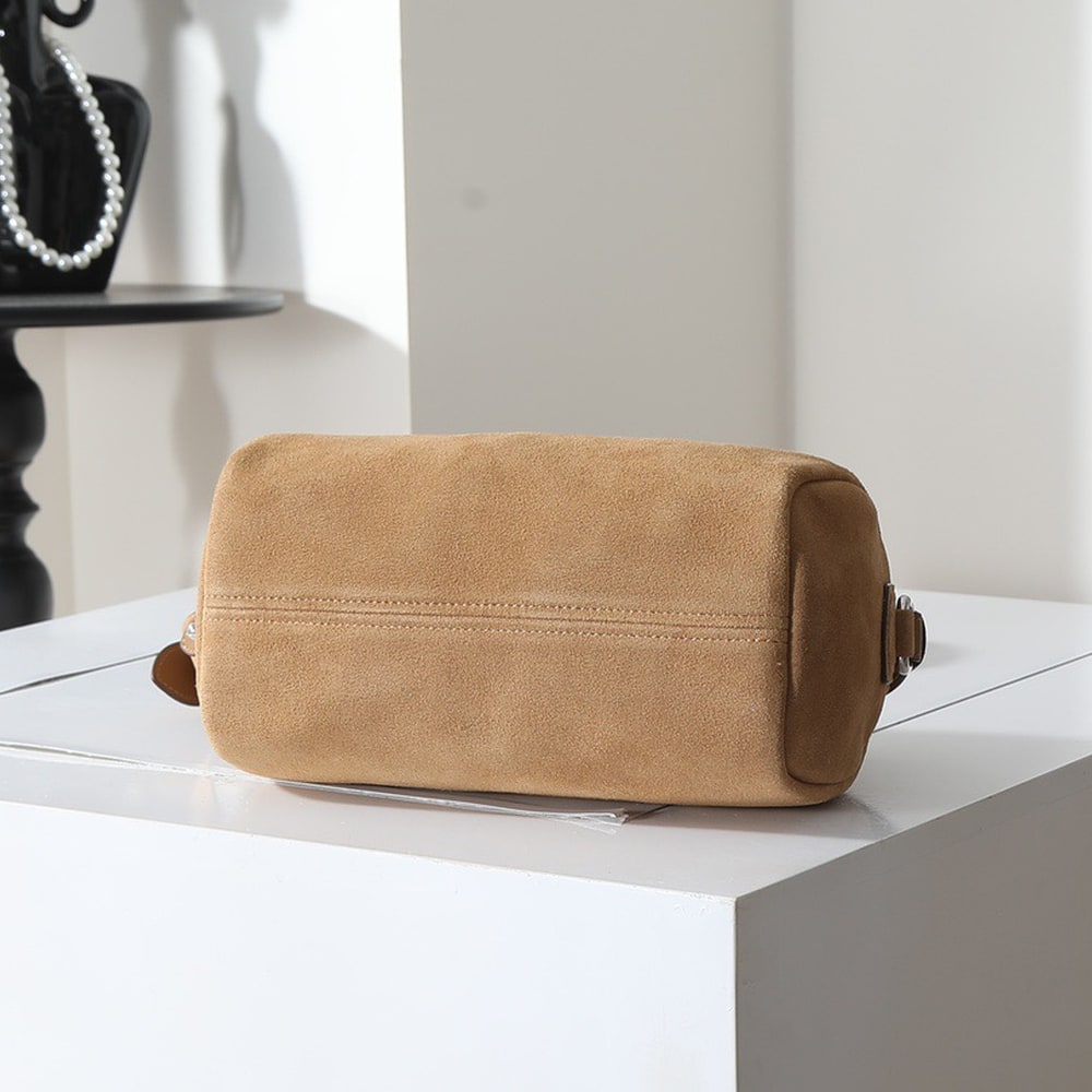 Pra*a Suede leather shoulder bag(HIGH-END GRADE)