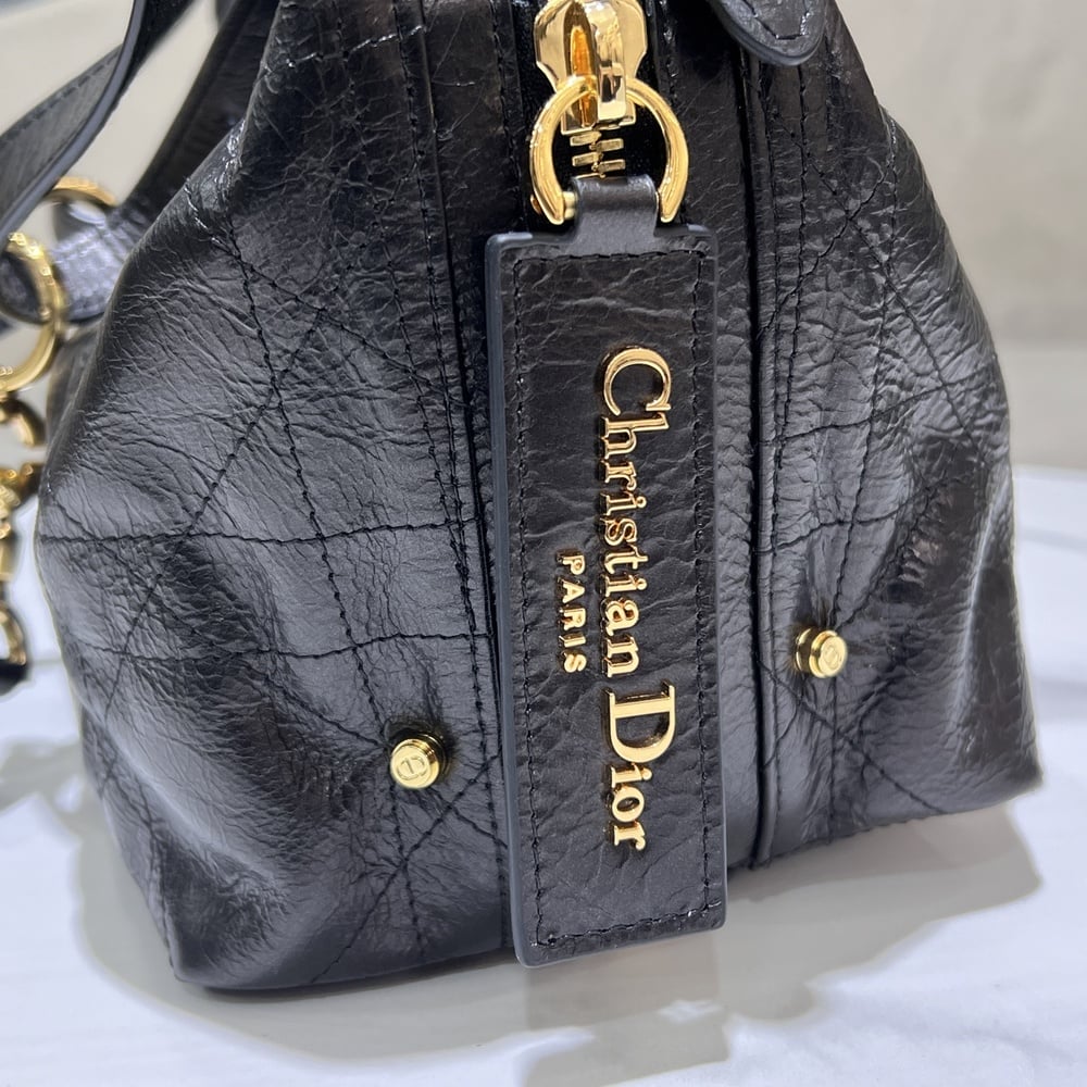 D10r Medium D-Journey Bag in Crinkled Calfskin(HIGH-END GRADE)