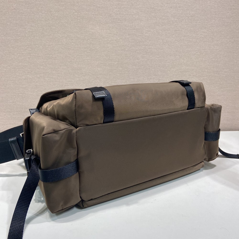 Pra*a Explore Re-Nylon and leather bag(HIGH-END GRADE)