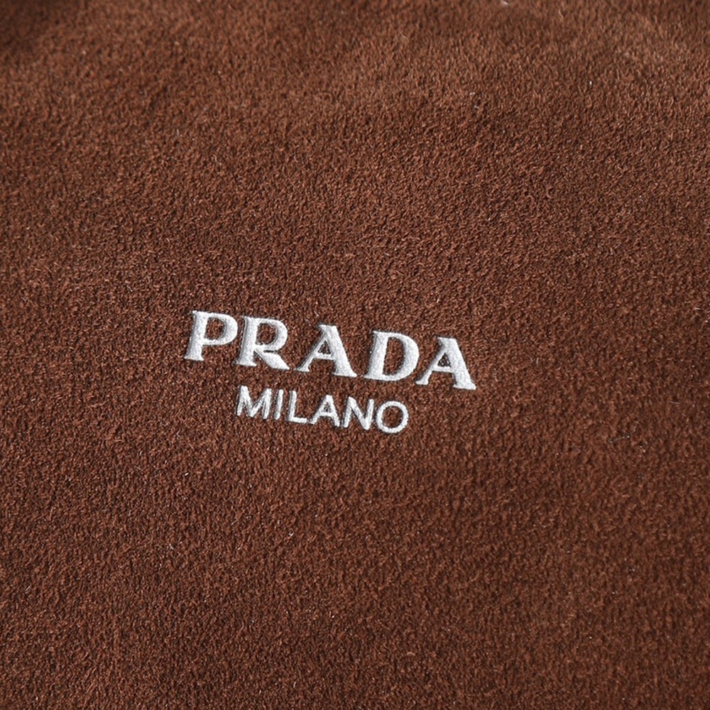 Pra*a Suede leather shoulder bag(HIGH-END GRADE)