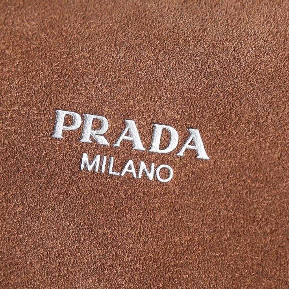 Pra*a Suede leather shoulder bag(HIGH-END GRADE)