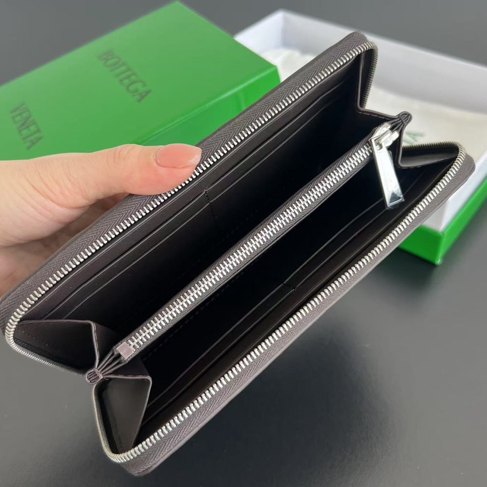 B0tt*ga Ven*ta Intrecciato Piccolo Zip Around Wallet(HIGH-END GRADE)
