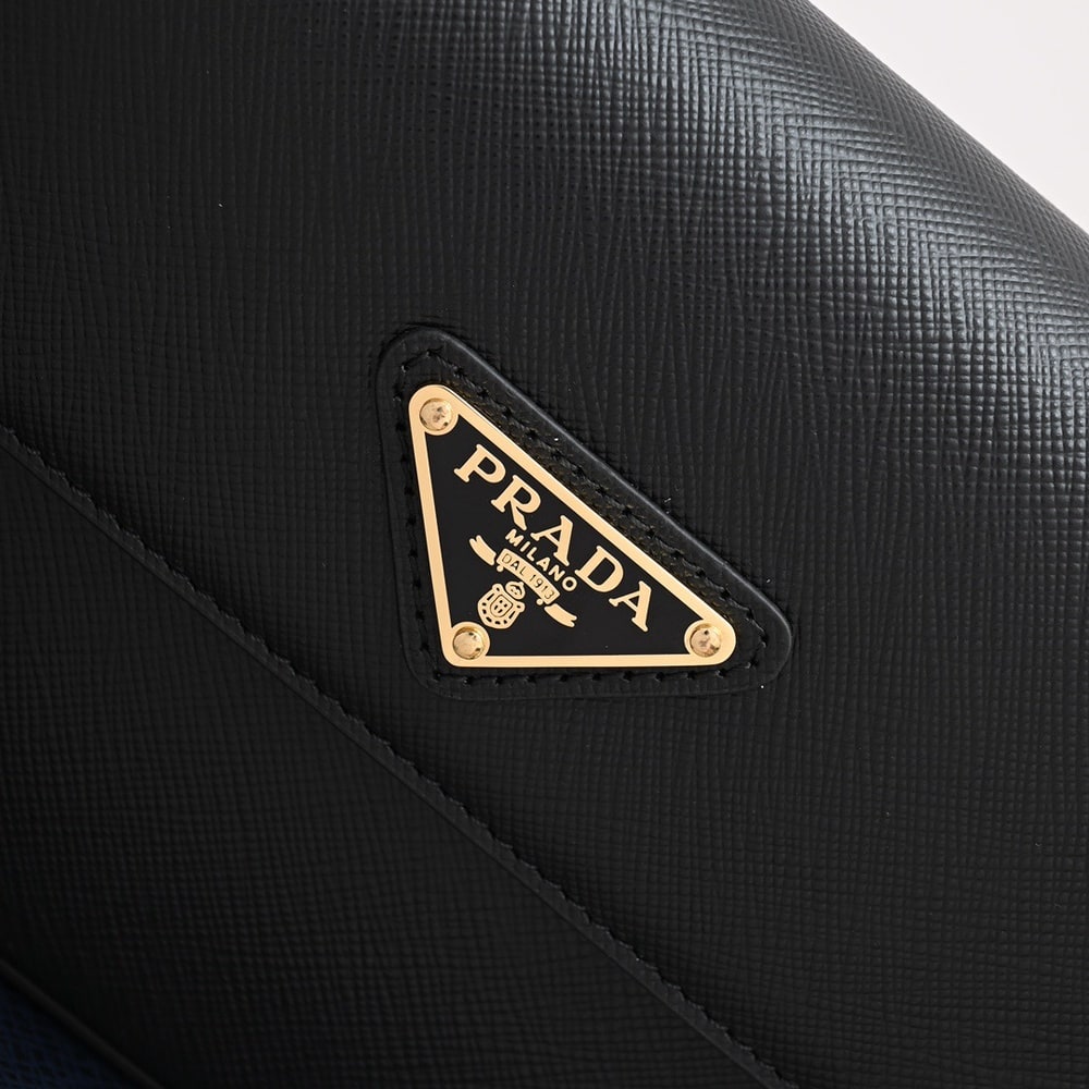 Pra*a Saffiano Leather Mini Bag(HIGH-END GRADE)