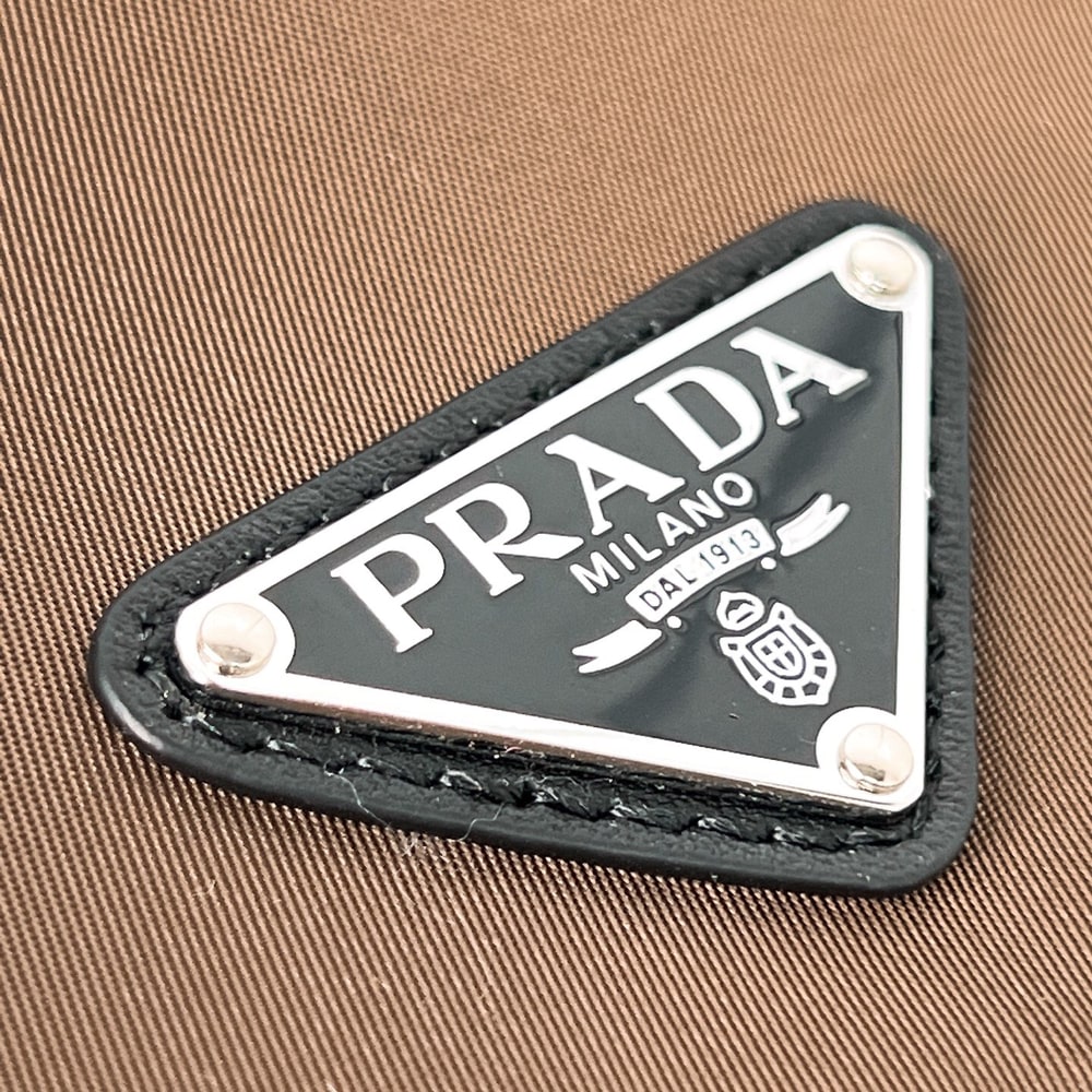 Pra*a Explore Re-Nylon and leather backpack(HIGH-END GRADE)