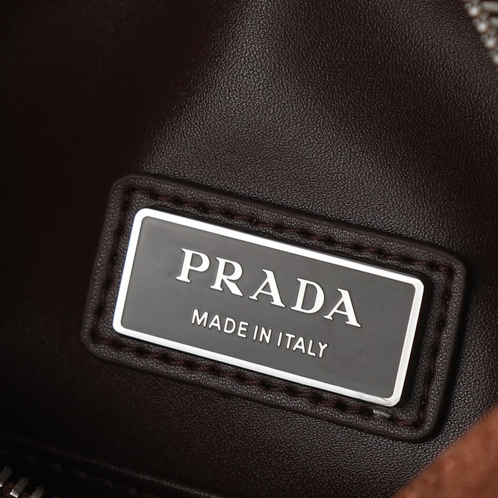 Pra*a Suede leather shoulder bag(HIGH-END GRADE)