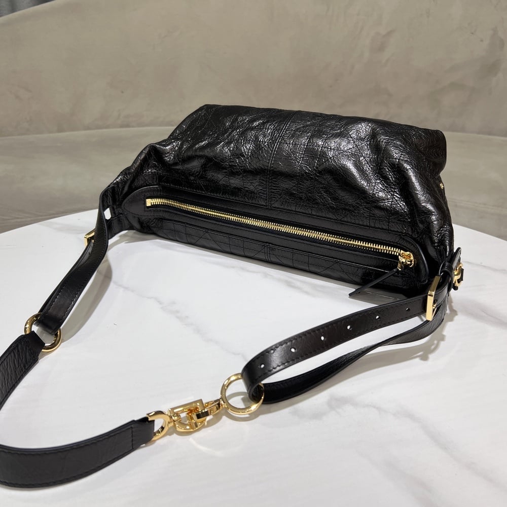 D10r Medium D-Journey Bag in Crinkled Calfskin(HIGH-END GRADE)