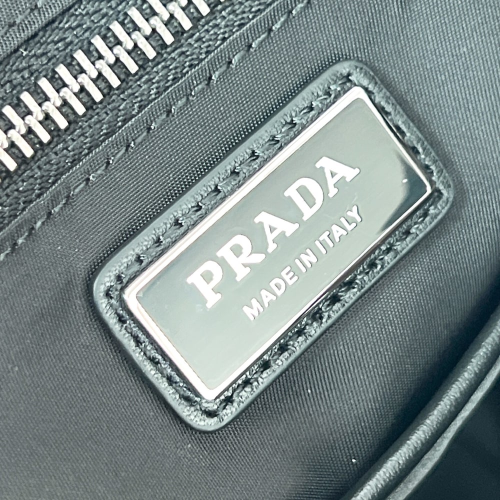 Pra*a Explore Re-Nylon and leather backpack(HIGH-END GRADE)