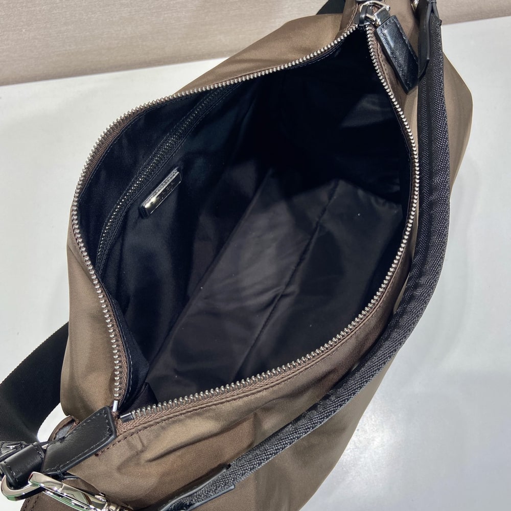 Pra*a Explore Re-Nylon and leather bag(HIGH-END GRADE)