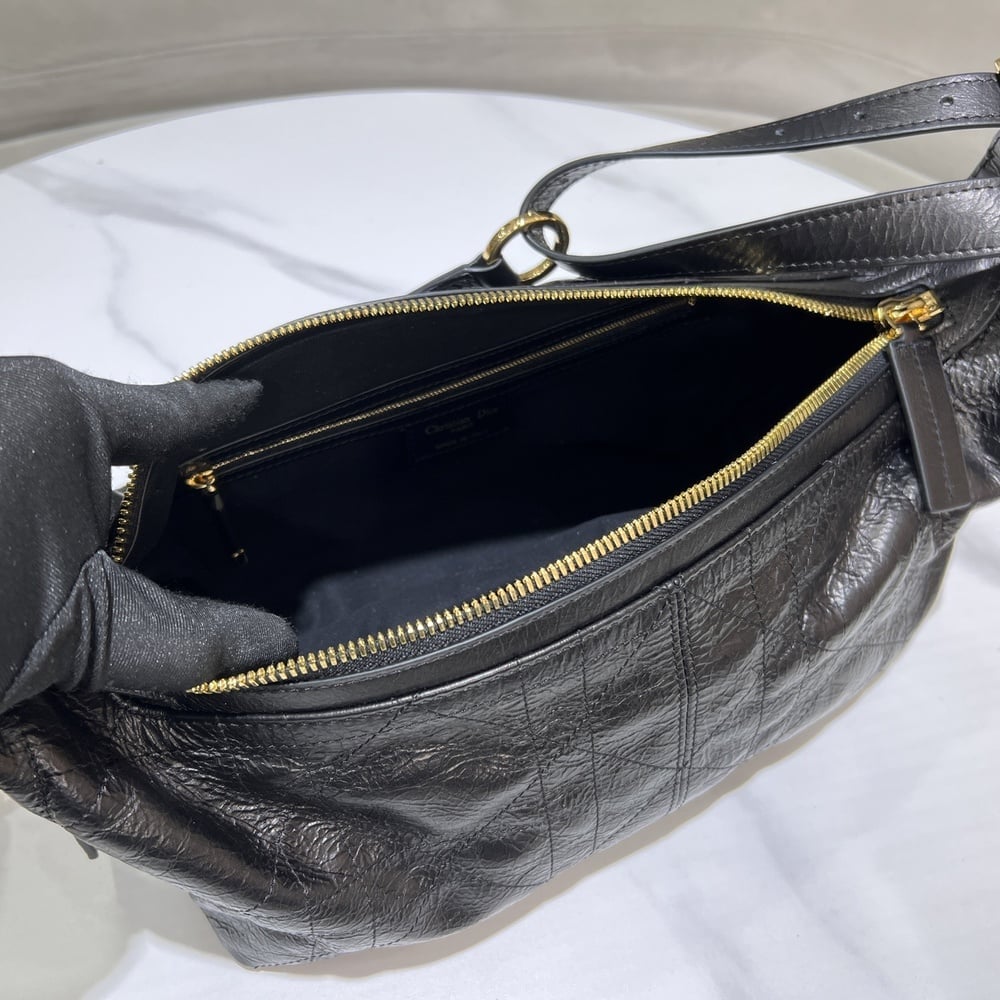 D10r Medium D-Journey Bag in Crinkled Calfskin(HIGH-END GRADE)